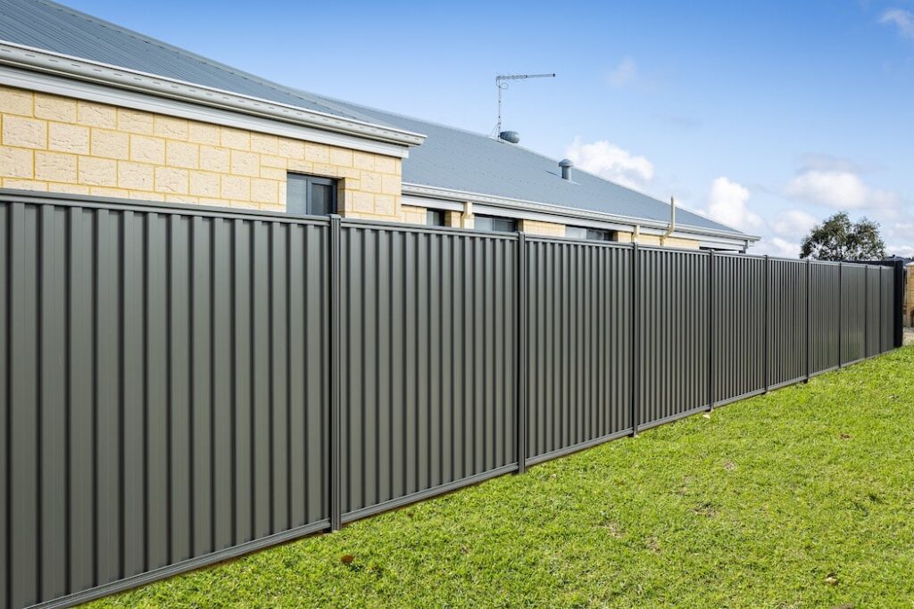 Colorbond steeling fencing in Adelaide SA