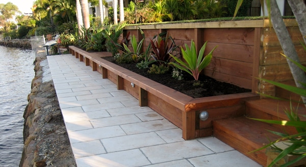 top treated pine timber retaining walls Adelaide